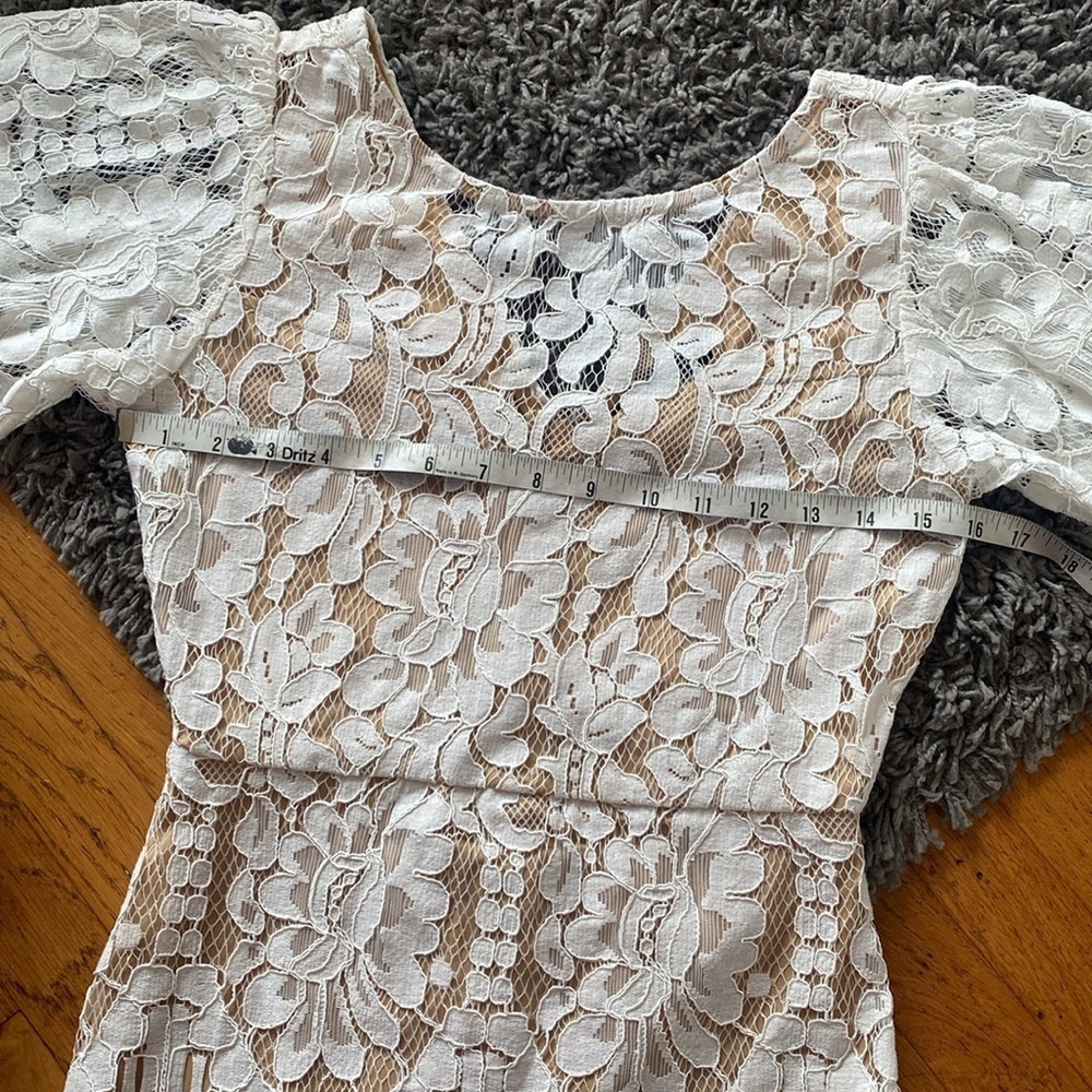 Lulu's White Lace Mini Dress - Picture 11 of 15